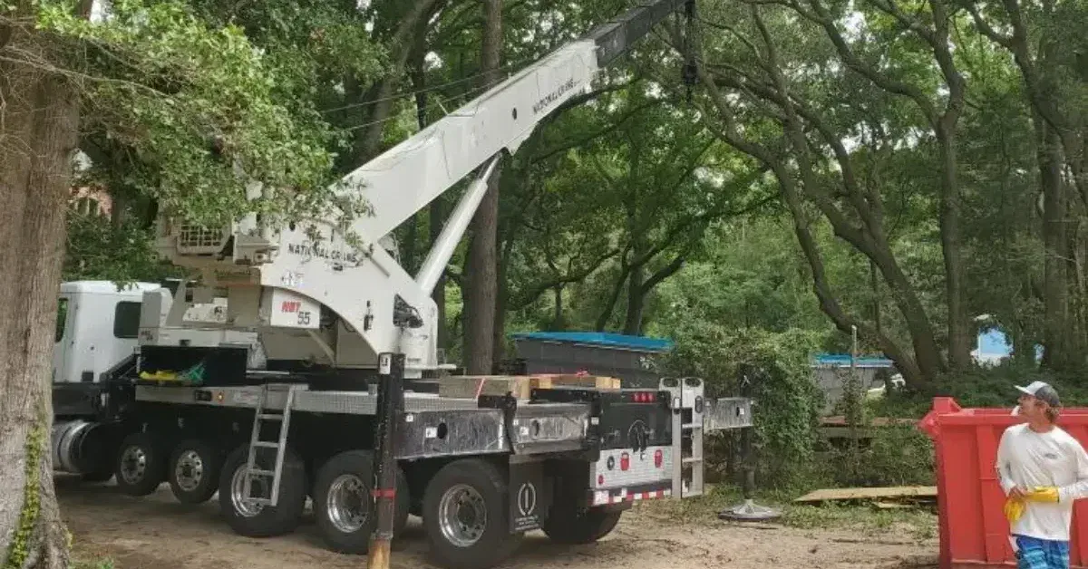 Albemarle Crane Service provides 24/7 crane rental in Dare County, NC, with certified operators and boom trucks